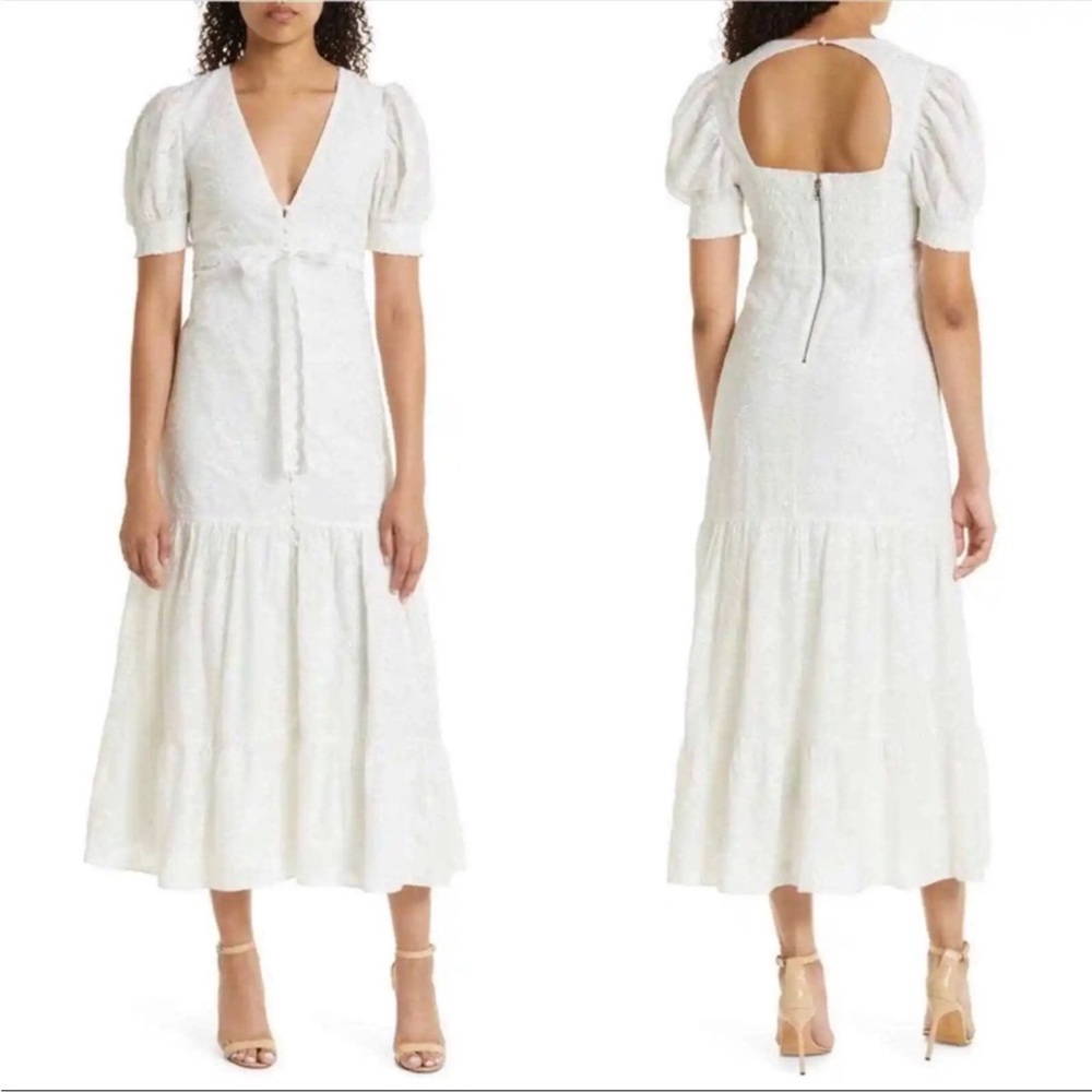 Alice and olivia stori v neck midi dress - Picture 4 of 5